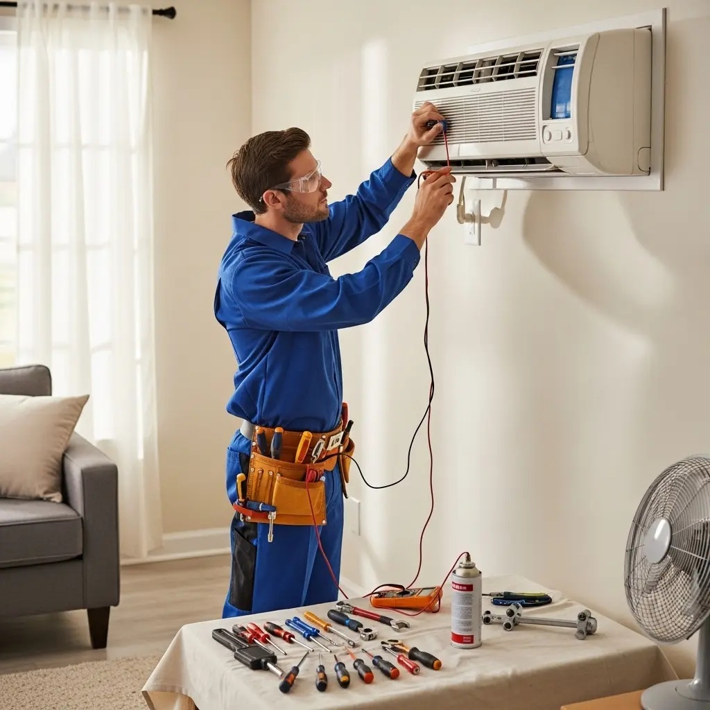 Saruhanlı Silverline Silverline klima gaz dolumu ve bakım – Enerji verimliliği artırıldı. - Teknik servis örneği